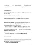 Lehre - Teaching 2009-2011